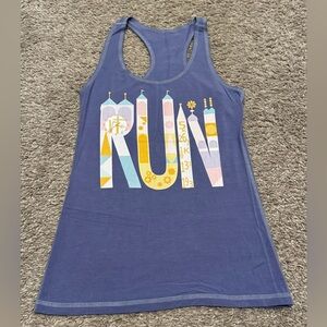 Raw Threads Small World-inspired Veri Peri Purple Tank Top Sz XS